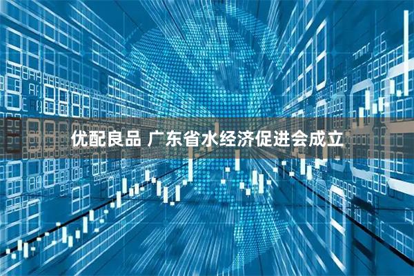 优配良品 广东省水经济促进会成立