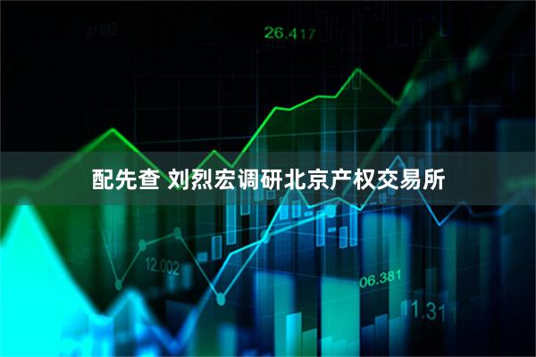 配先查 刘烈宏调研北京产权交易所