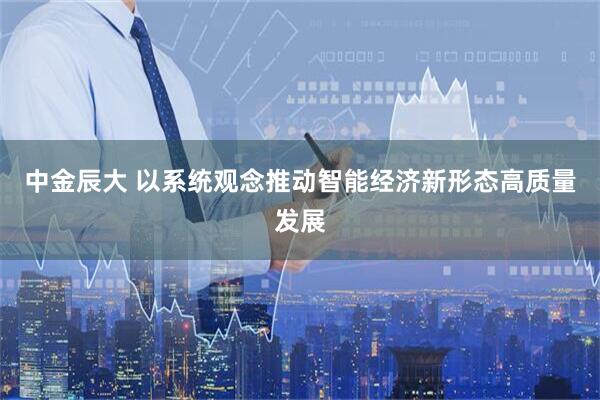 中金辰大 以系统观念推动智能经济新形态高质量发展